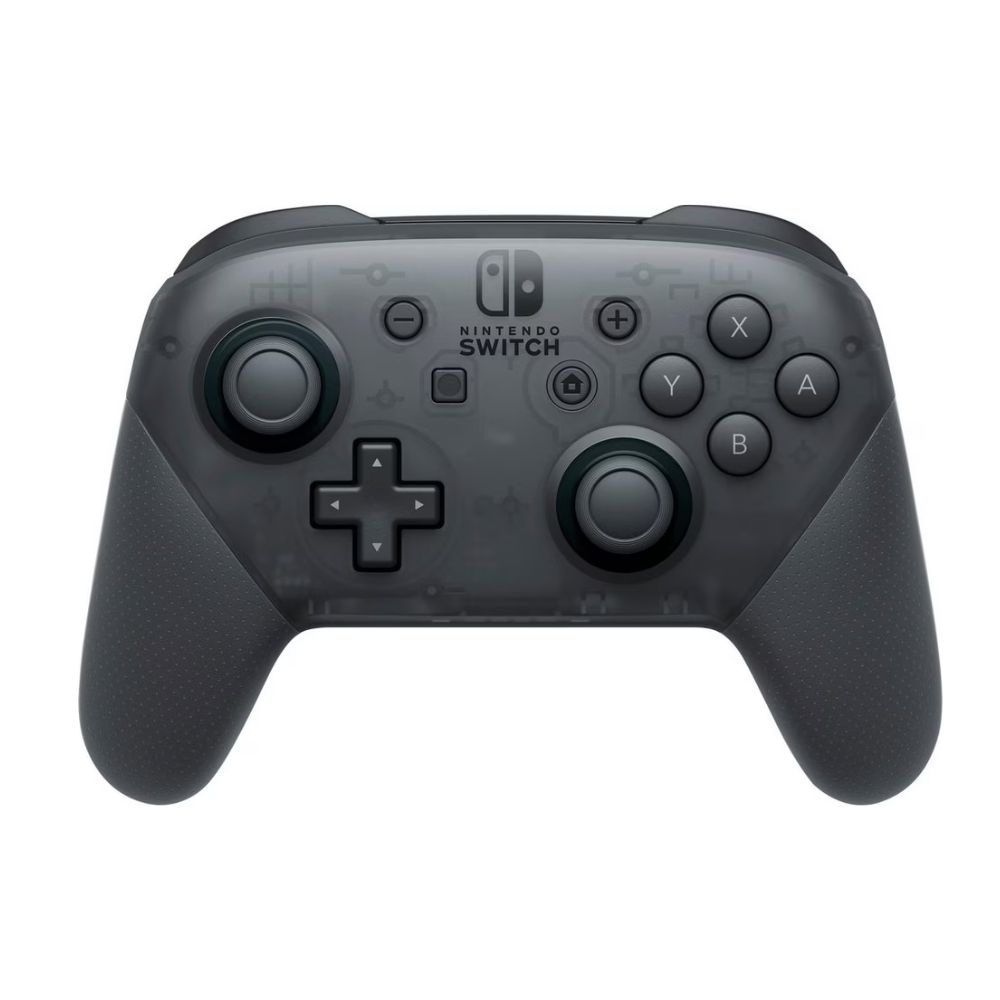  Controle Pro Controller do Nintendo Switch visto de frente.